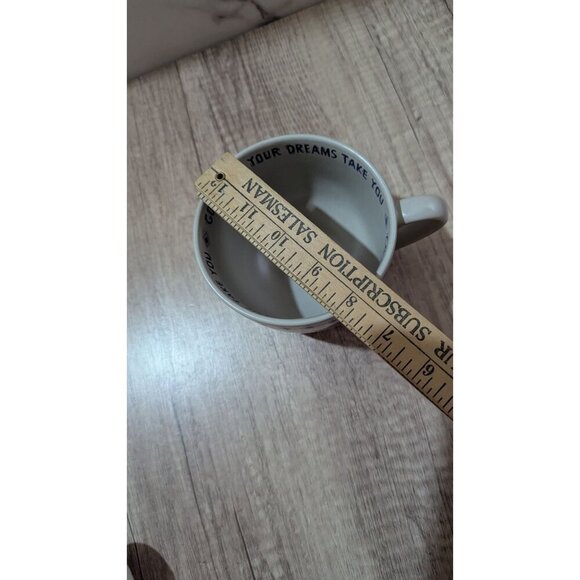 Primitives By Kathy "Go Where Your Dreams Lead You Ceramic Mug With Arrow & lea - Picture 8 of 9